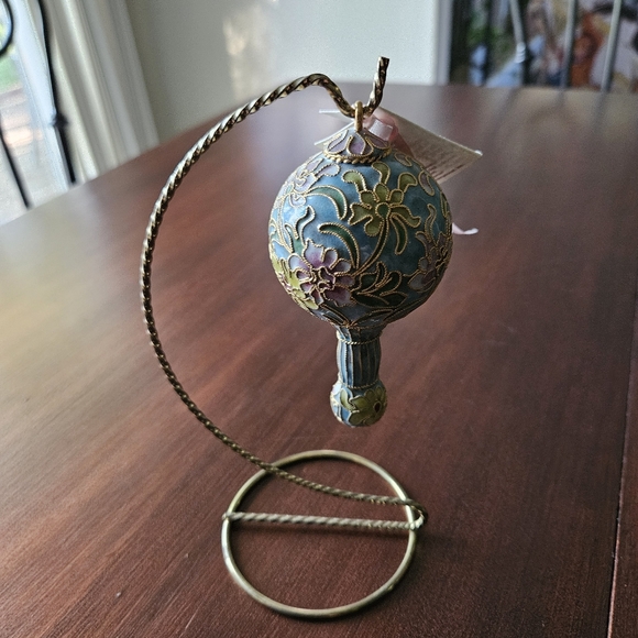 Cloissone Ornament by Nicki Yassaman NYCO International Vintage Rattle - Picture 2 of 11